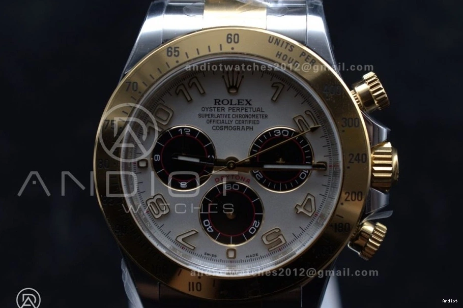 YG Edition SA4130 1:1 SS Arabic V2 Dial Daytona Best Markers Clean 116503 on White Bracelet 0228